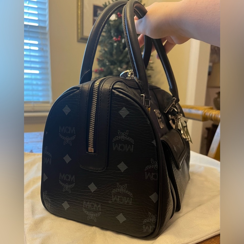 EUC Authentic MCM Visetos Boston Bag - Picture 8 of 15